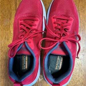 Skechers Red Athletic Shoes